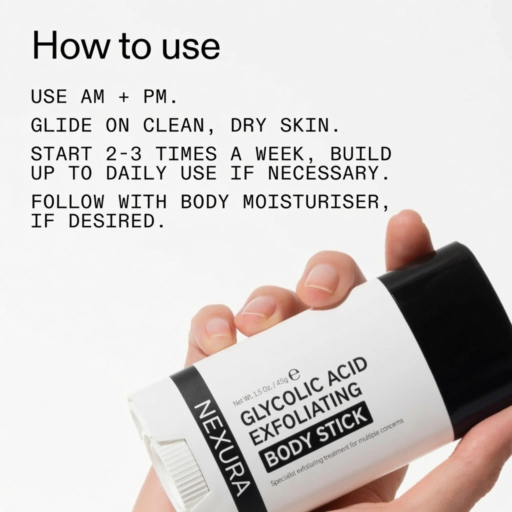 Nexura Glycolic Acid Body Exfoliant Stick