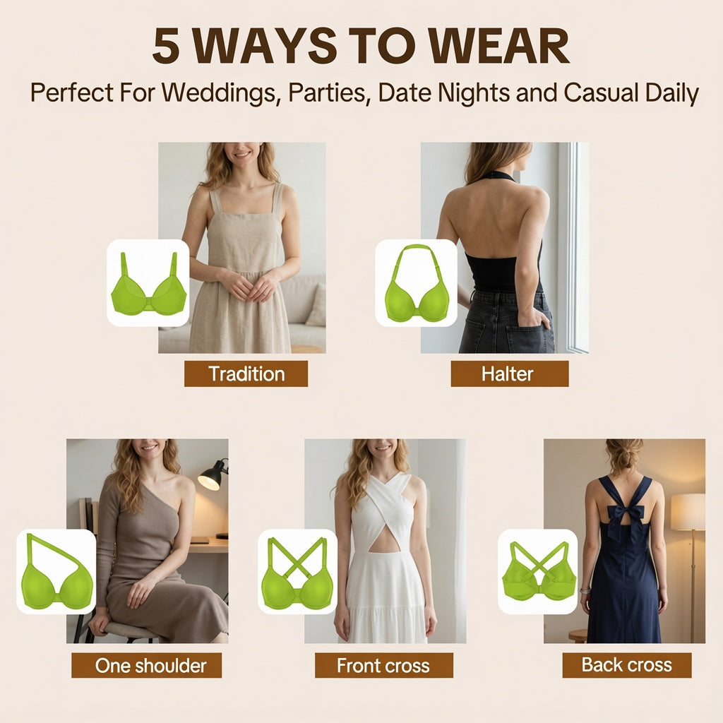 Sheer Mesh Bra – Multiway Unlined Underwire